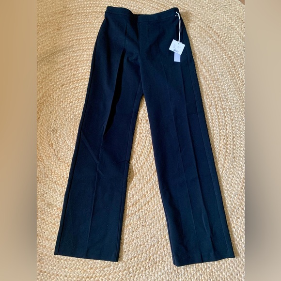 MAC Pants - NWT MAC Wide Leg Black Pull-on Trousers Size W38/L32